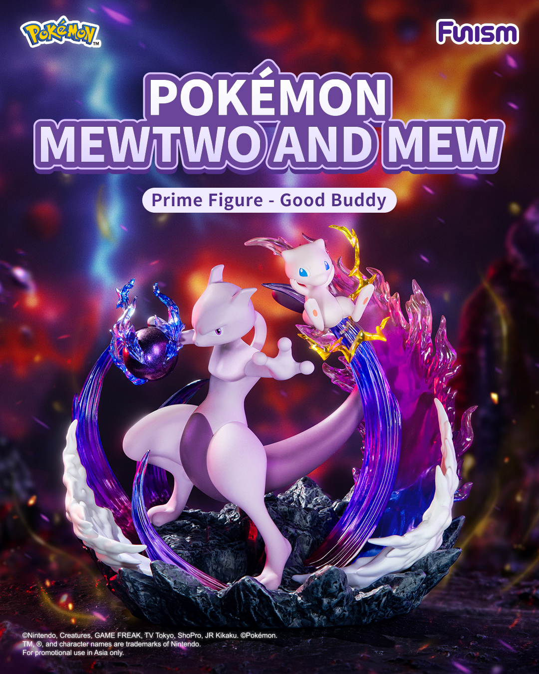 Prime Figure - Good Buddy Mewtwo & Mew